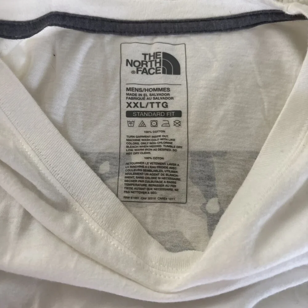 The North Face Men’s XXL White Tshirt Camo Graphic Long Sleeve